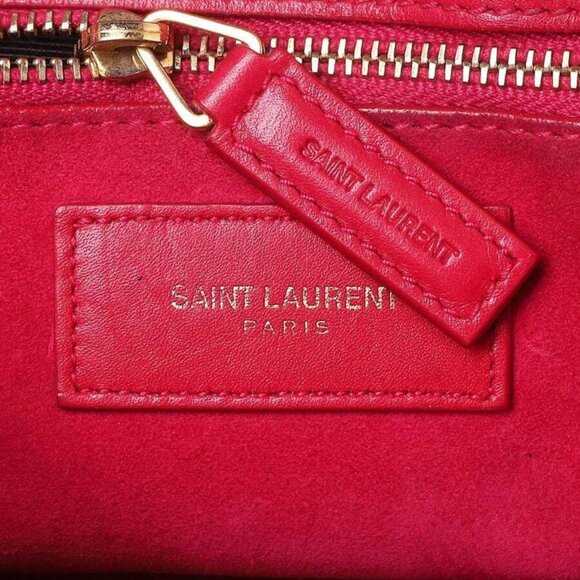 Yves Saint Laurent Pink Leather Small Sac de Jour Tote Bag - Picture 12 of 12